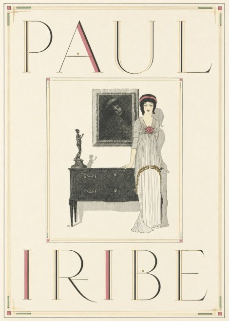 Paul Iribe Elegant Figure in Art Deco Interior No5 - Affiche