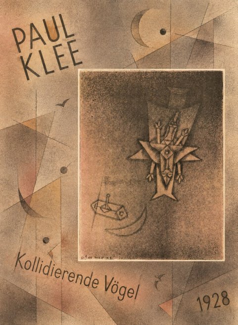 Paul Klee Kollidierende Vögel No6 - Affiche
