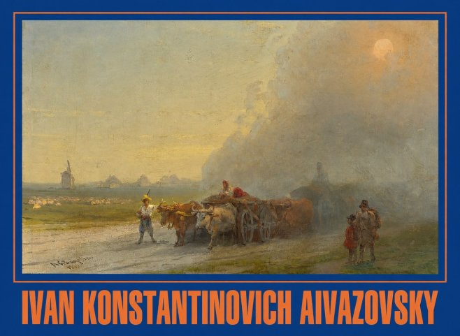 Ivan Konstantinovich Aivazovsky Landscape with Oxen No2 - Affiche