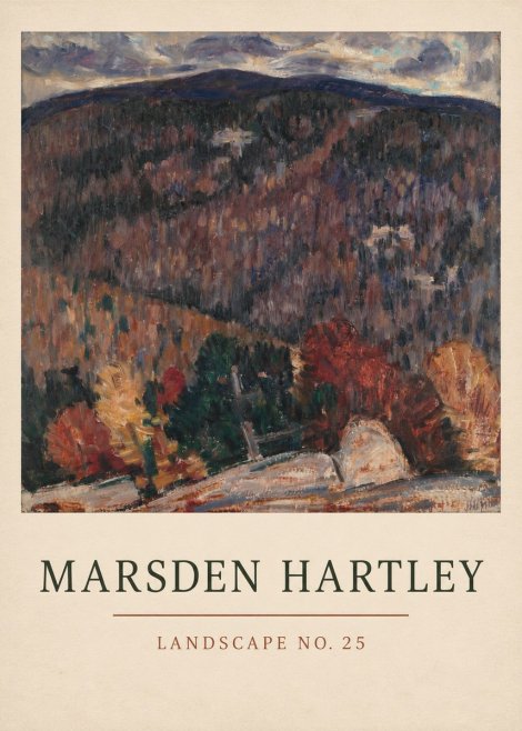 Marsden Hartley Landscape No. 25 No3 - Affiche