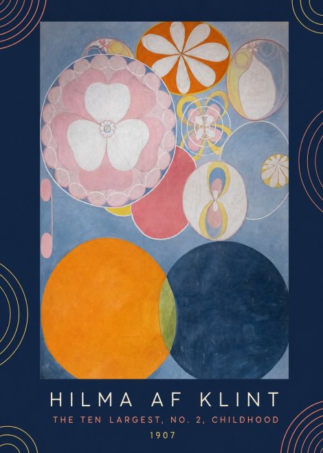 Hilma af Klint The Ten Largest, No. 2, Childhood No6 - Affiche