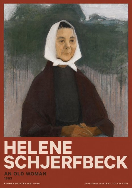 Helene Schjerfbeck An Old Woman No2 - Affiche