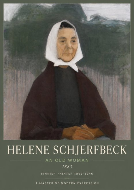 Helene Schjerfbeck An Old Woman No3 - Affiche