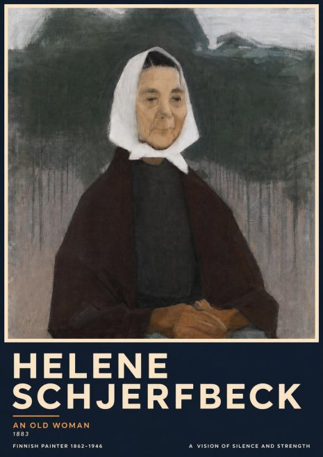 Helene Schjerfbeck An Old Woman No5 - Affiche