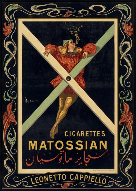 Leonetto Cappiello Cigarettes Matossian No4 - Affiche