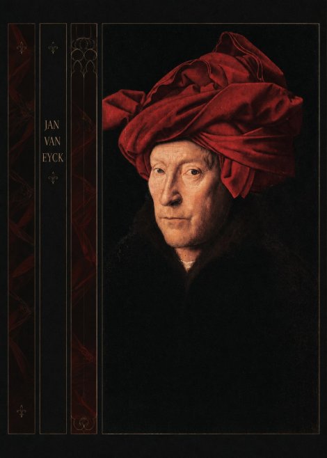 Jan van Eyck Portrait of a Man in a Turban No5 - Affiche