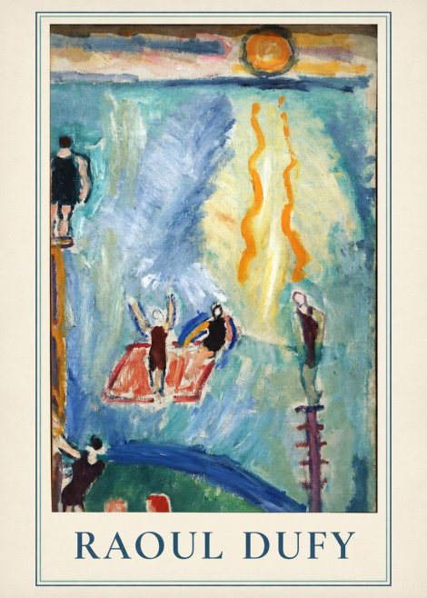 Raoul Dufy The Swimmers No2 - Affiche