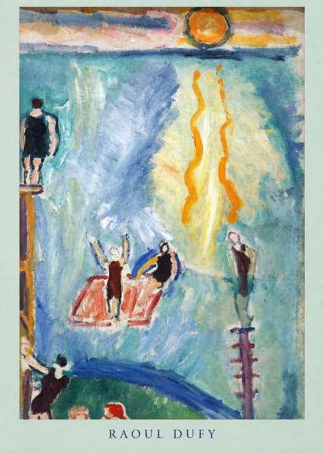 Raoul Dufy The Swimmers No4 - Affiche