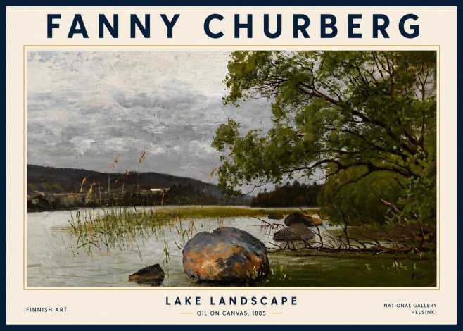 Fanny Churberg Lake Landscape No3 - Affiche