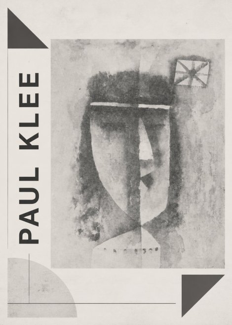 Paul Klee Head of a Man No2 - Affiche