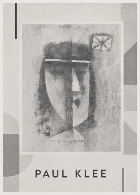 Paul Klee Head of a Man No4 - Affiche