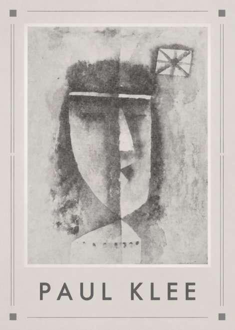 Paul Klee Head of a Man No6 - Affiche