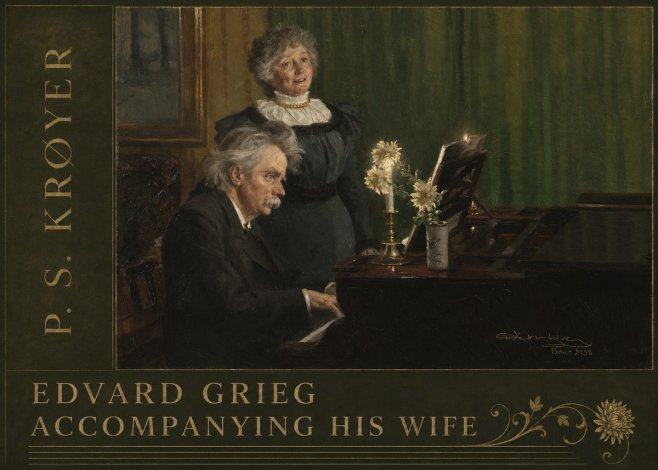 P.S. Krøyer Edvard Grieg Accompanying His Wife No2 - Affiche