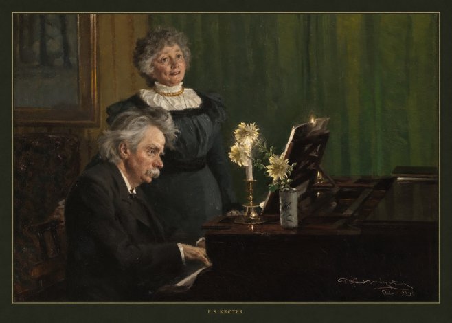 P.S. Krøyer Edvard Grieg Accompanying His Wife No5 - Affiche