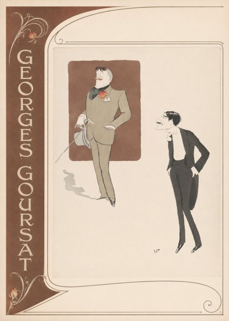Georges Goursat Two Stylish Gentlemen No2 - Affiche