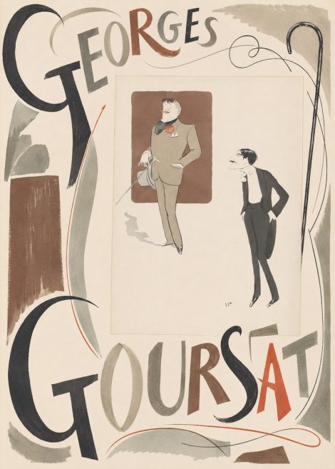 Georges Goursat Two Stylish Gentlemen No5 - Affiche