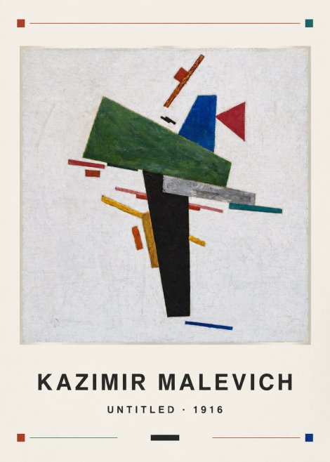 Kazimir Malevich Suprematist Composition II No4 - Affiche