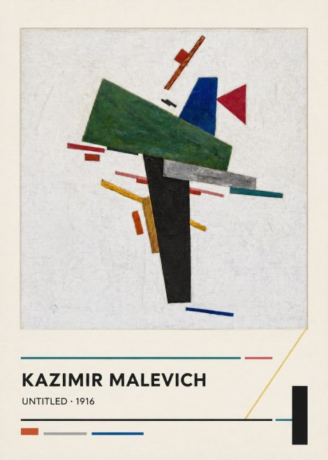 Kazimir Malevich Suprematist Composition II No6 - Affiche