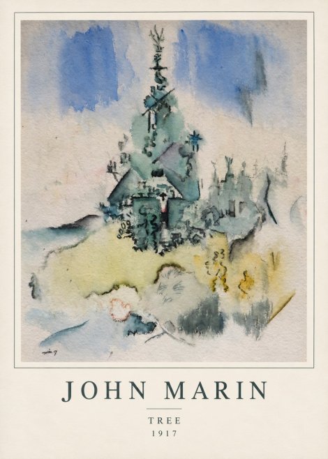 John Marin Tree No1 - Affiche