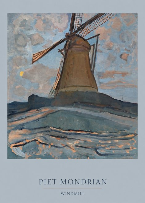 Piet Mondrian Windmill No6 - Affiche