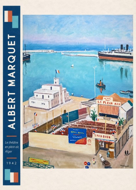 Albert Marquet Le Théâtre En Plein Air, Alger No3 - Affiche