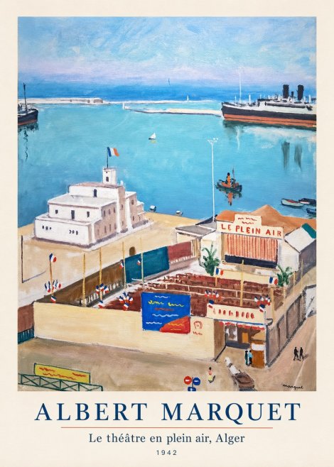 Albert Marquet Le Théâtre En Plein Air, Alger No5 - Affiche