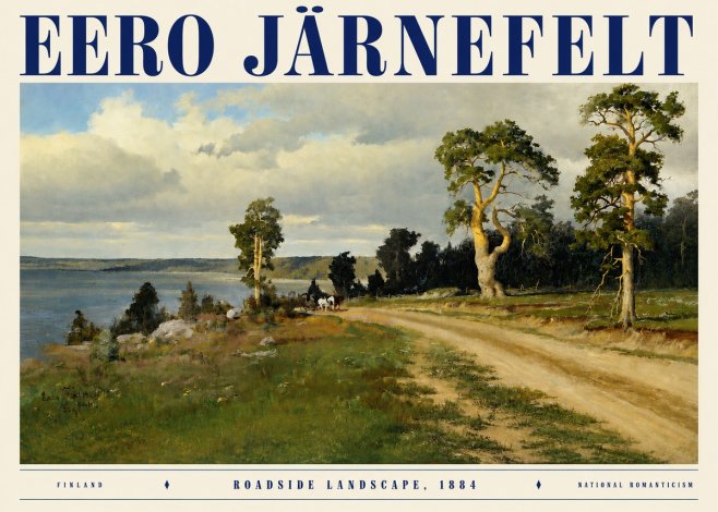Eero Järnefelt Roadside Landscape, 1884 No3 - Affiche