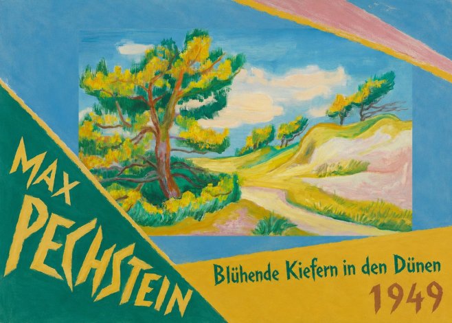 Max Pechstein Blühende Kiefern in Den Dünen No5 - Affiche