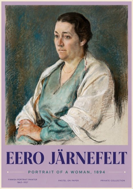 Eero Järnefelt Portrait of a Woman, 1894 No3 - Affiche