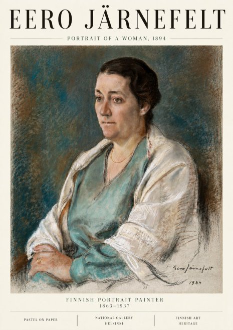 Eero Järnefelt Portrait of a Woman, 1894 No6 - Affiche