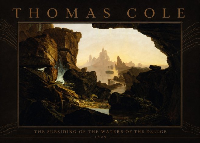 Thomas Cole The Subsiding of the Waters of the Deluge II No4 - Affiche