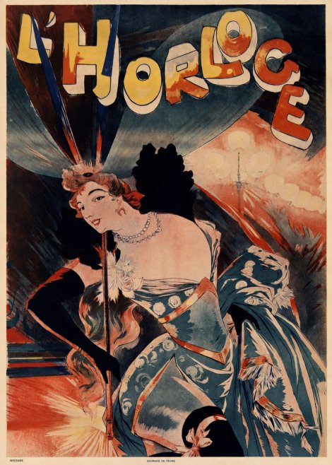 Georges de Feure L'horloge Naya No5 - Affiche