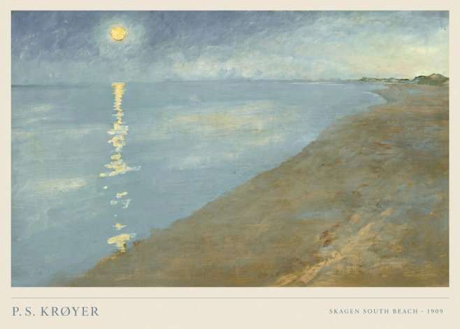 P.S. Krøyer Skagen South Beach · 1909 No6 - Affiche