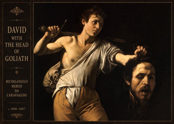 Michelangelo Merisi da Caravaggio David with the Head of Goliath V No2 - Affiche