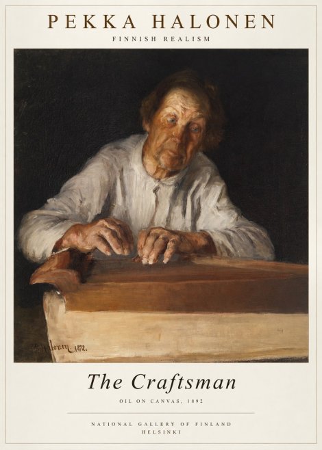 Pekka Halonen The Old Man No4 - Affiche