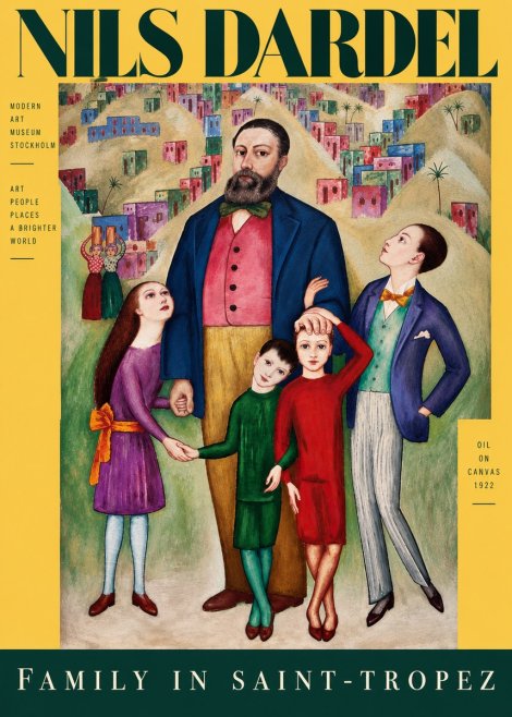 Nils Dardel Family in Saint-tropez No5 - Affiche