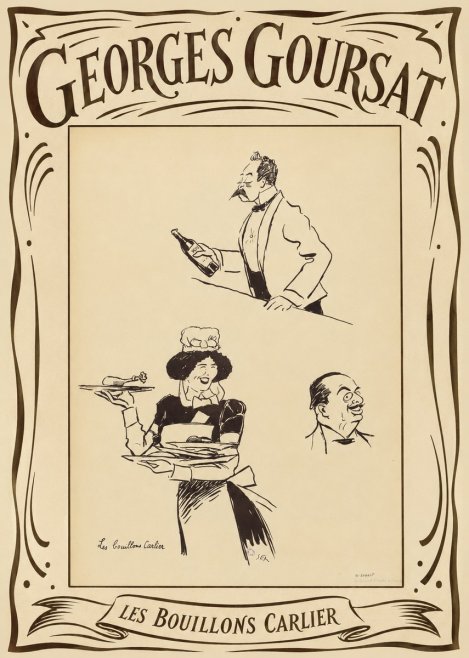 Georges Goursat Les Bouillons Carlier II No4 - Affiche
