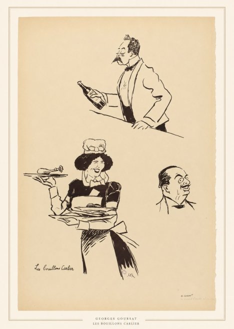 Georges Goursat Les Bouillons Carlier II No5 - Affiche