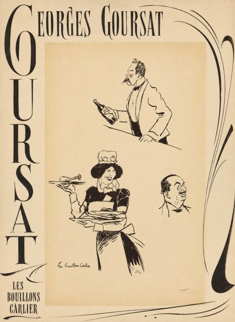 Georges Goursat Les Bouillons Carlier II No6 - Affiche