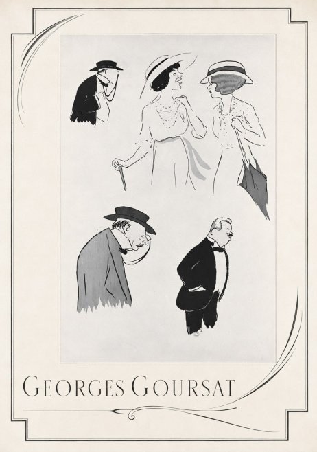 Georges Goursat Character Studies No2 - Affiche