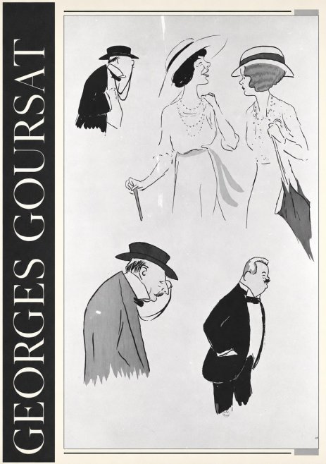 Georges Goursat Character Studies No3 - Affiche