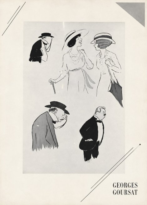 Georges Goursat Character Studies No5 - Affiche