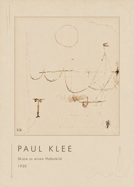 Paul Klee Skizze Zu Einem Hafenbild No1 - Affiche