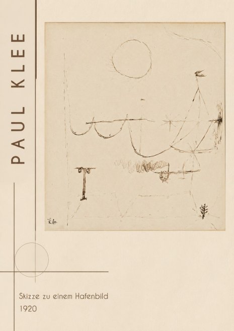 Paul Klee Skizze Zu Einem Hafenbild No2 - Affiche