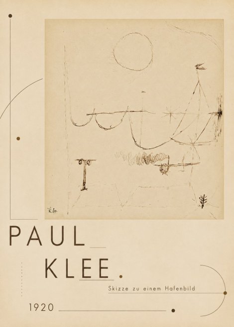 Paul Klee Skizze Zu Einem Hafenbild No3 - Affiche