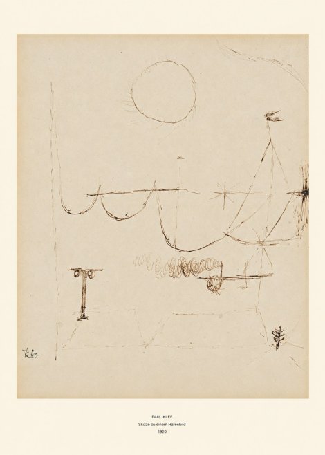 Paul Klee Skizze Zu Einem Hafenbild No6 - Affiche
