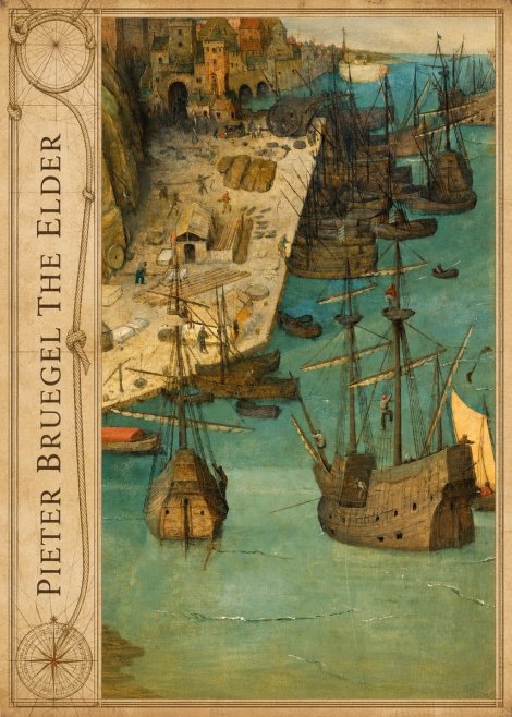 Pieter Bruegel A Port Scene No2 - Affiche