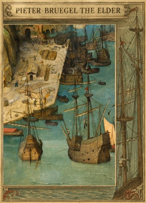 Pieter Bruegel A Port Scene No5 - Affiche