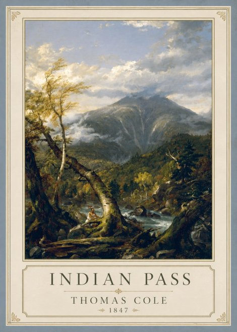 Thomas Cole Indian Pass II No1 - Affiche
