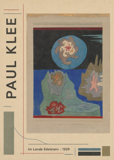 Paul Klee Im Lande Edelstein No2 - Affiche